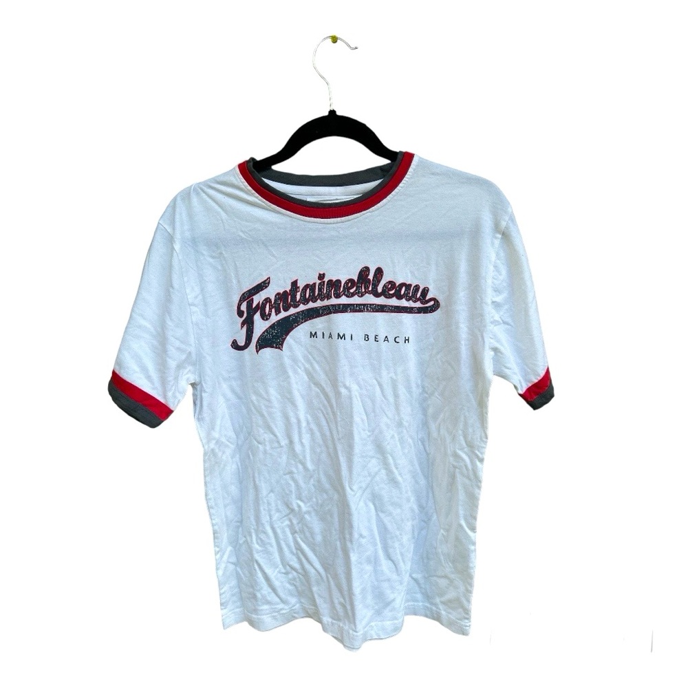 Red Jacket Fontanebleau Miami Beach 1954 Signature Baseball Tee Shirt